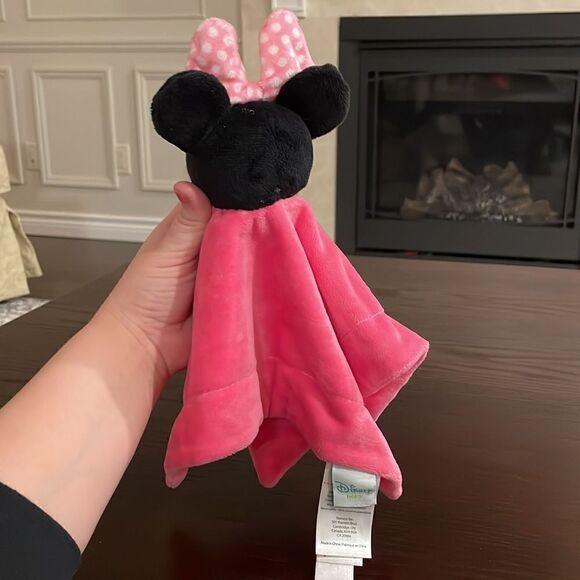 Disney Baby Minnie Mouse Plush Soft Security Blanket 11.5” X 11.5” Excellent … - Picture 3 of 6